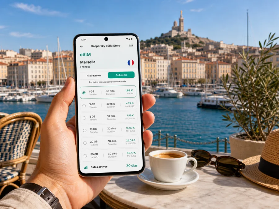 eSIM en Marsella: internet móvil para viajar