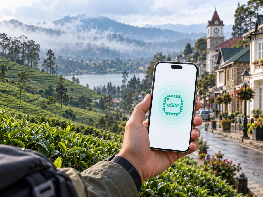 eSIM para Nuwara Eliya: internet móvil en Sri Lanka