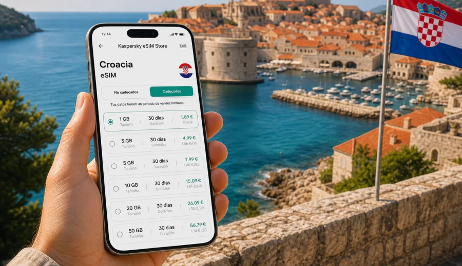eSIM para Croacia: conexión móvil e internet