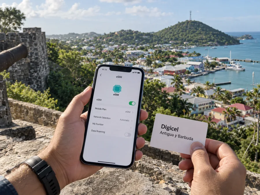 Digicel eSIM en Antigua y Barbuda: guía para viajar