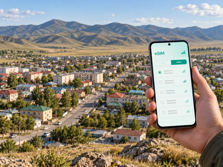 eSIM en Tsetserleg: internet móvil en Mongolia
