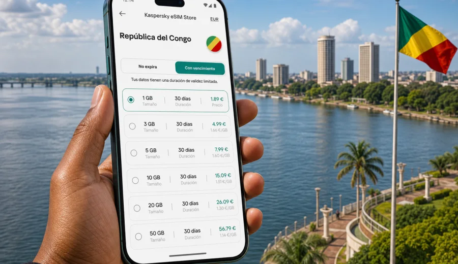 eSIM para República del Congo: internet móvil