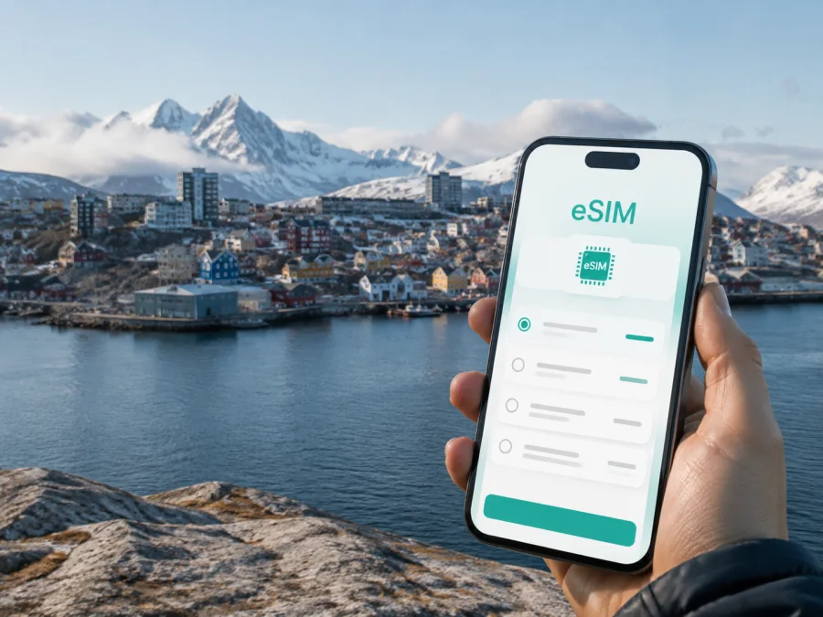 eSIM para Nuuk: internet móvil en Groenlandia