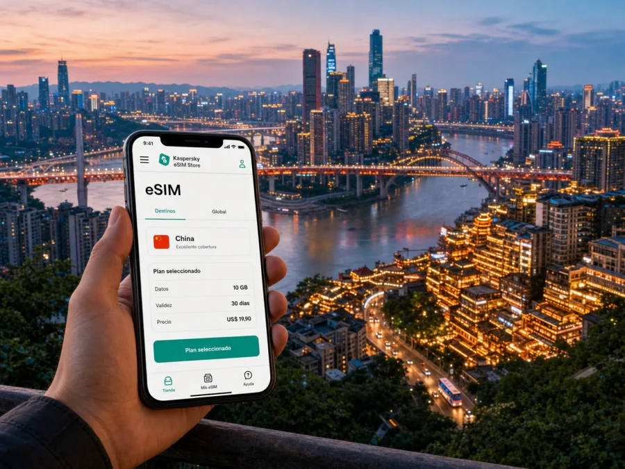 eSIM en Chongqing: internet móvil en China