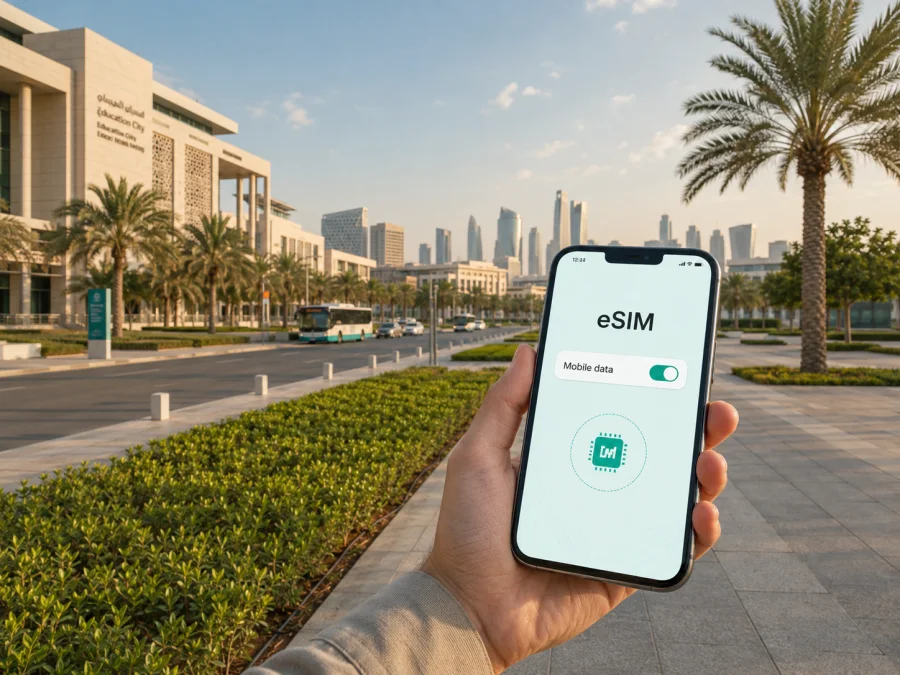 eSIM para Al Rayyan: internet móvil en Catar