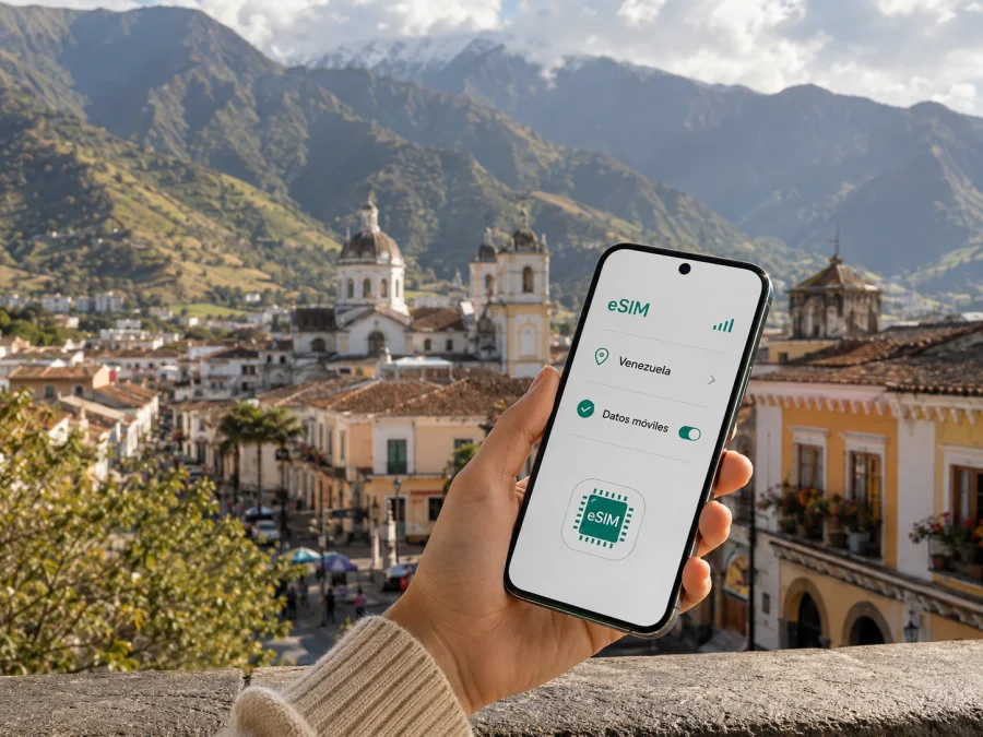 eSIM en Mérida: internet móvil para viajar por Venezuela