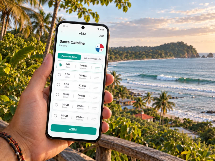 eSIM para Santa Catalina, Panamá | Internet móvil