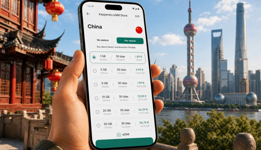 eSIM China: conexión móvil e internet