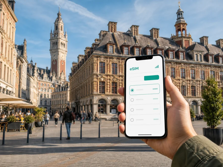 eSIM en Lille: internet móvil para viajar