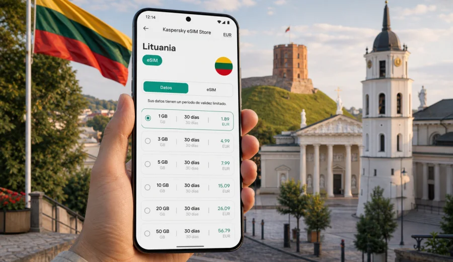 eSIM para Lituania: internet móvil de viaje