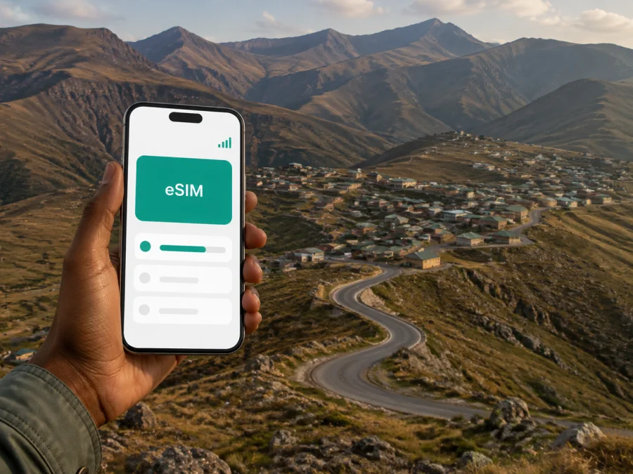 eSIM en Mokhotlong: internet móvil en Lesoto