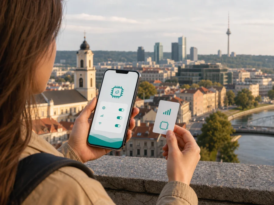 Bitė eSIM en Lituania: guía para viajar