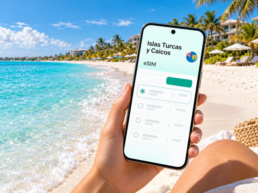 Grace Bay: eSIM e internet en Islas Turcas y Caicos