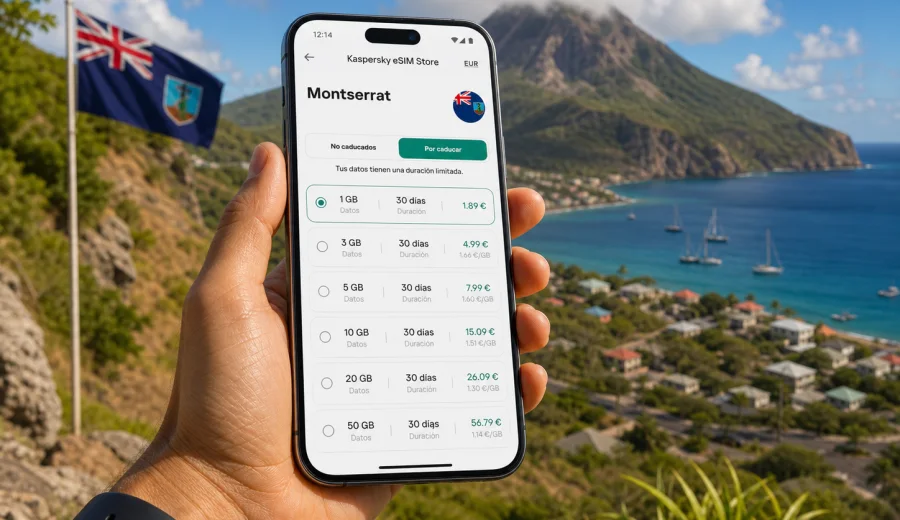 eSIM Montserrat: conexión móvil e internet