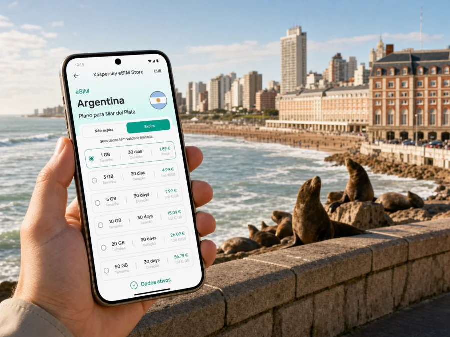 eSIM em Mar del Plata: internet na viagem