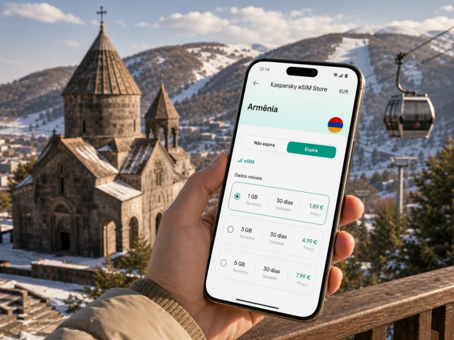 eSIM em Tsaghkadzor: internet móvel na viagem