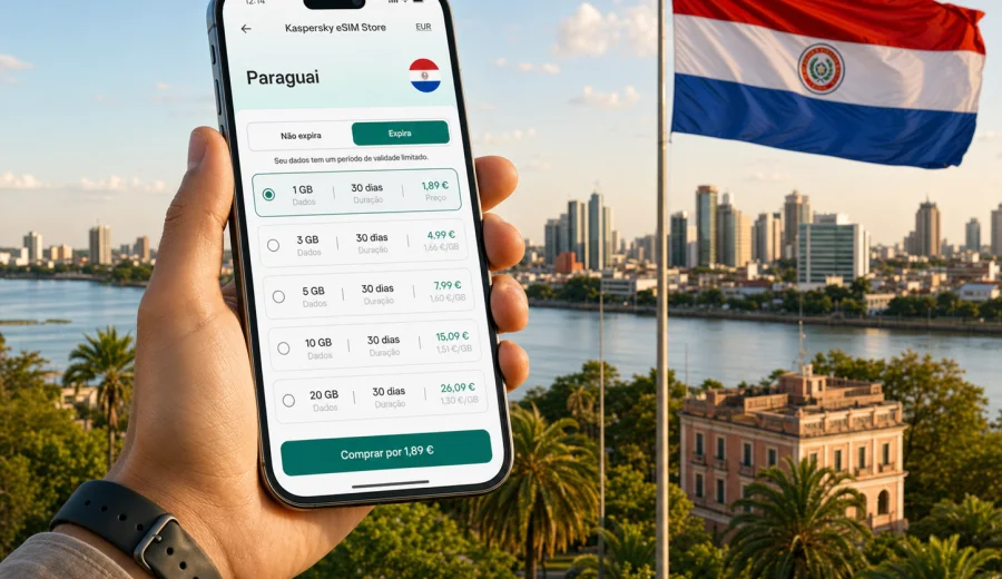 eSIM no Paraguai: internet móvel para viajar