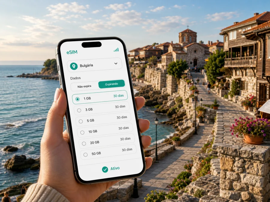 Nessebar eSIM: internet móvel na Bulgária