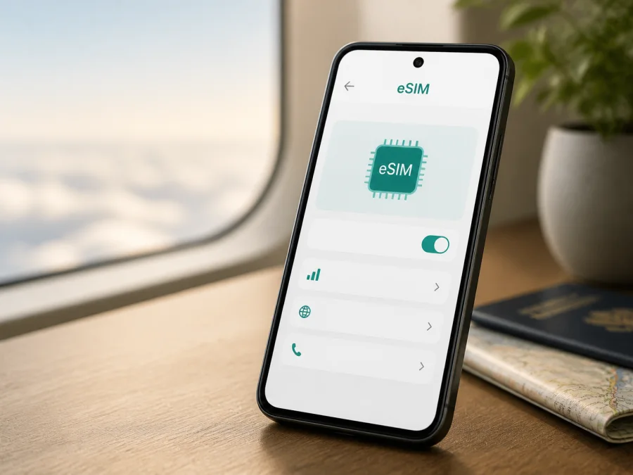 Oppo A55s 5G 128GB: eSIM e compatibilidade