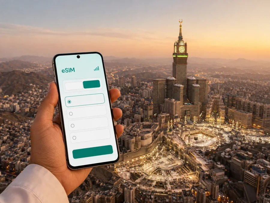 eSIM em Meca: internet móvel na Arábia Saudita