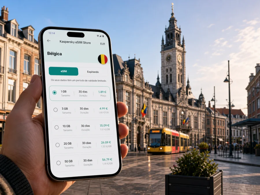 Charleroi eSIM: internet móvel para viajar
