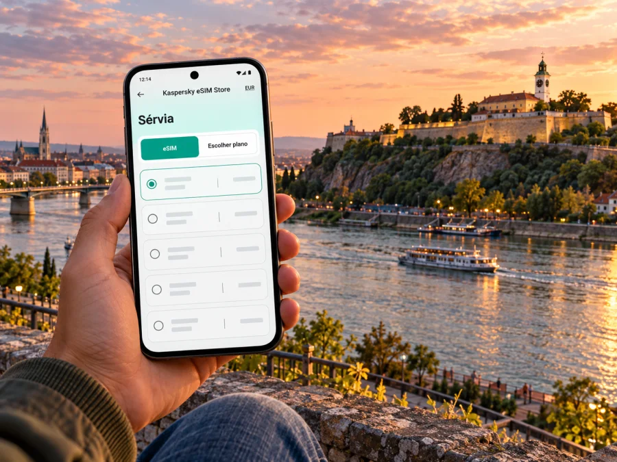 eSIM em Novi Sad: internet móvel na Sérvia