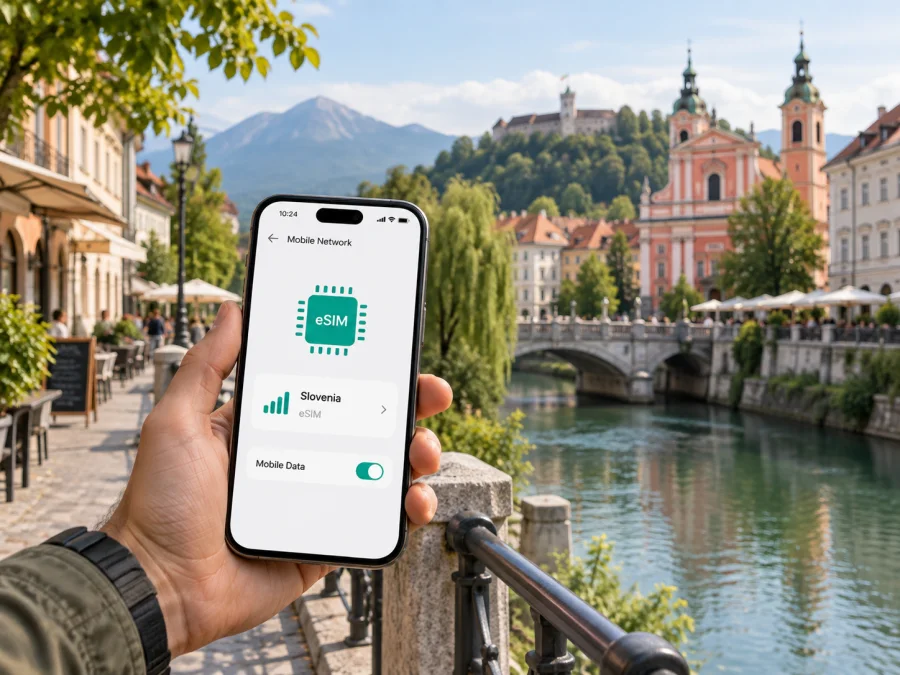 A1 eSIM na Eslovênia: ativação e viagem