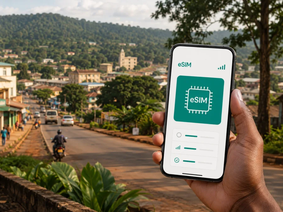 Oyem eSIM: internet móvel e conexão para o Gabão