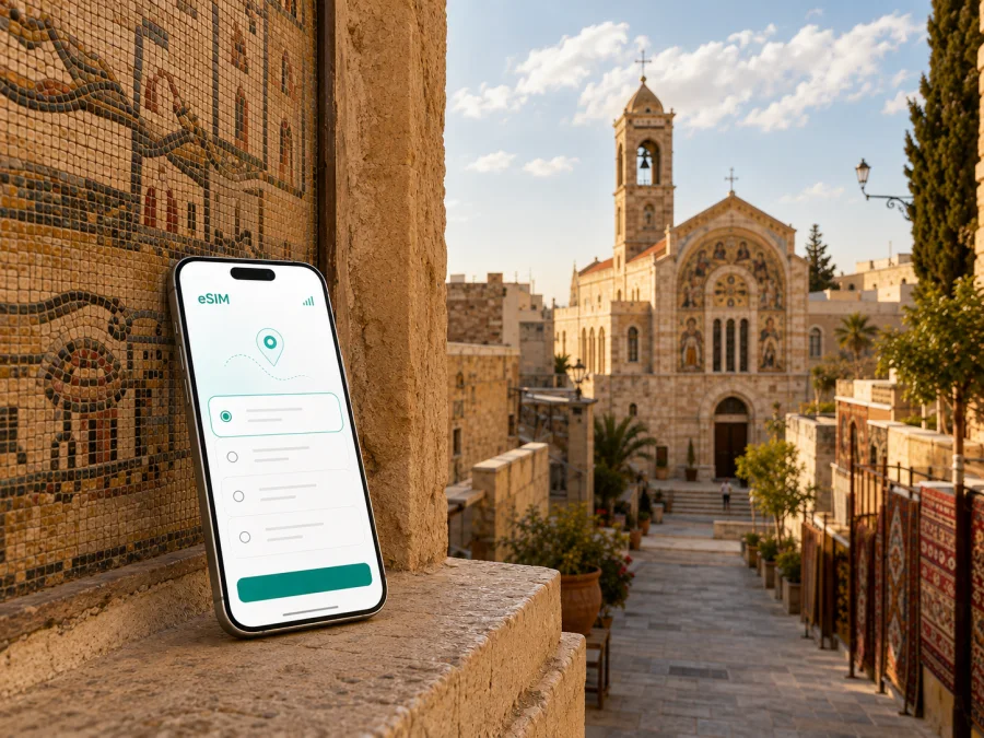 eSIM em Madaba: internet móvel na Jordânia
