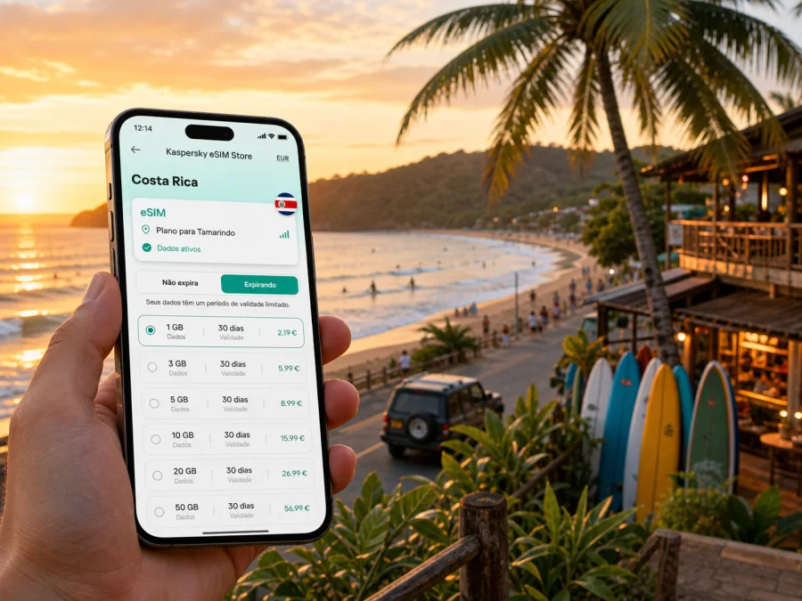 Tamarindo eSIM: internet móvel na viagem