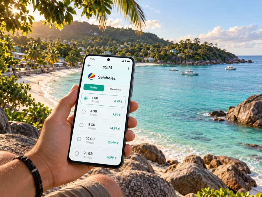 eSIM em Anse Royale: internet móvel em Seicheles