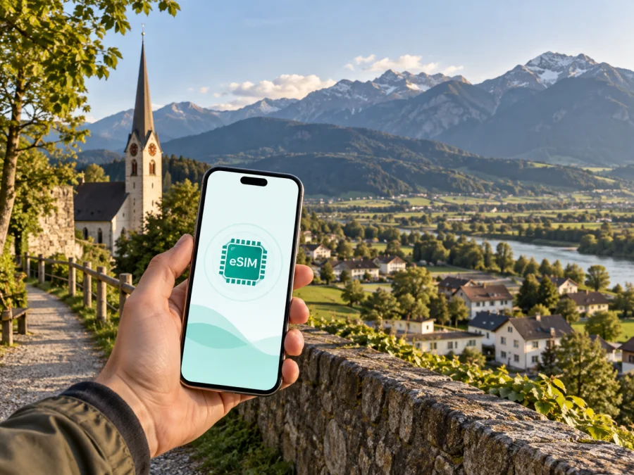 eSIM em Gamprin: internet móvel em Liechtenstein