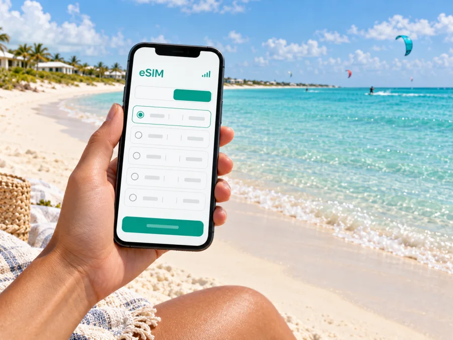 eSIM para Long Bay: conexão e internet na viagem