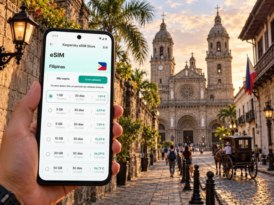 eSIM em Manila: internet móvel nas Filipinas