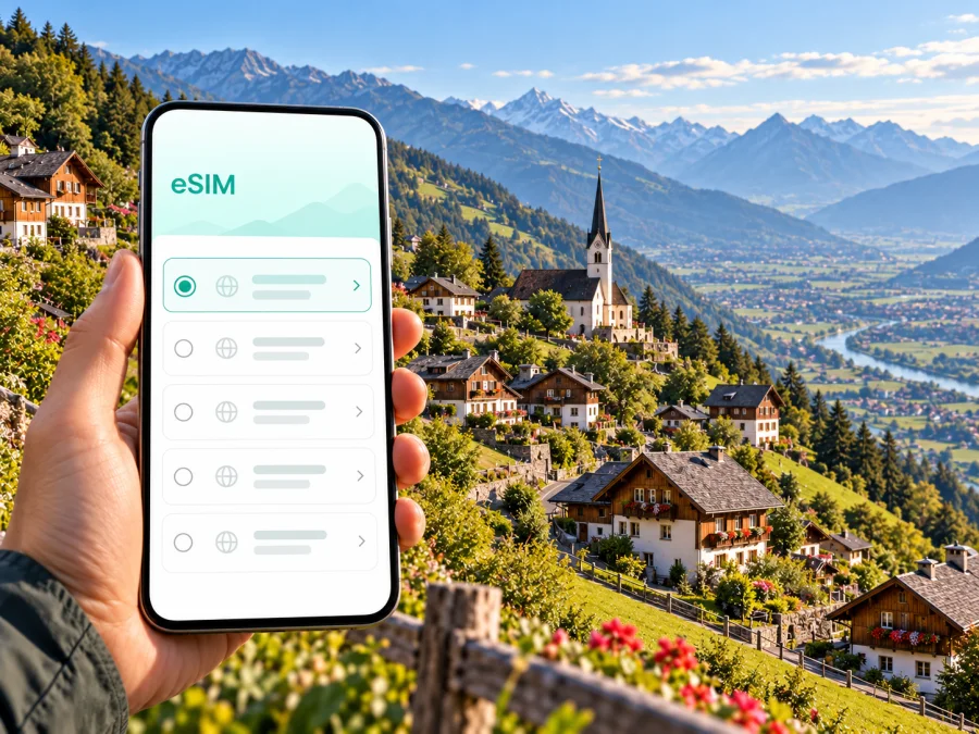 eSIM em Triesenberg: internet e conexão móvel