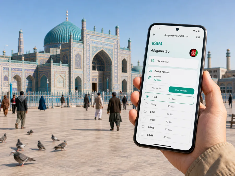 eSIM em Mazar-i-Sharif: internet na viagem