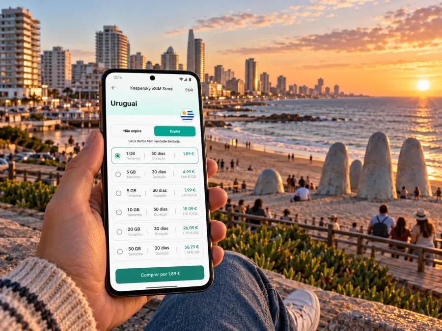Punta del Este eSIM: internet móvel no Uruguai