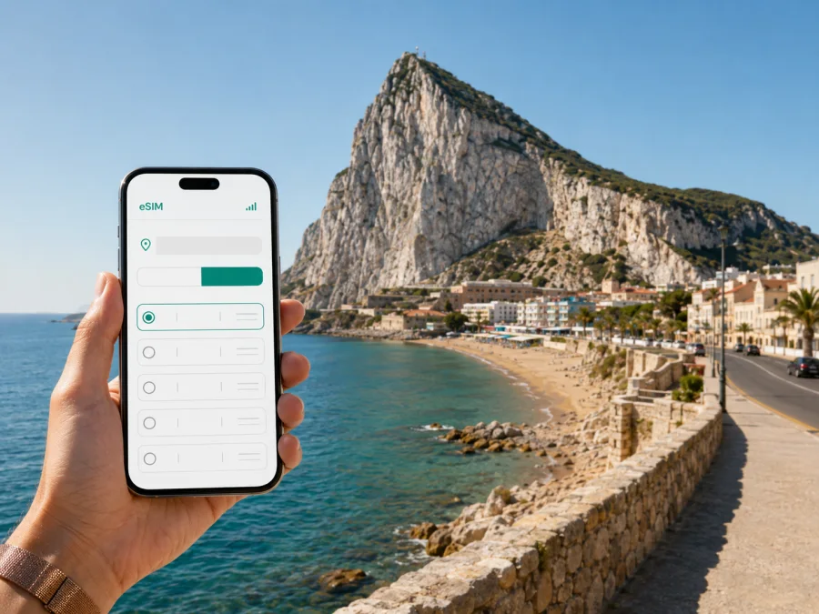 eSIM em Sandy Bay: internet móvel em Gibraltar