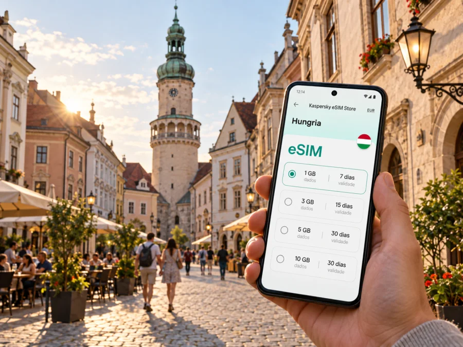 eSIM em Sopron: internet móvel na Hungria