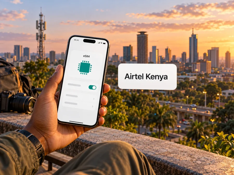 Airtel Kenya eSIM no Quênia: ativação e cobertura