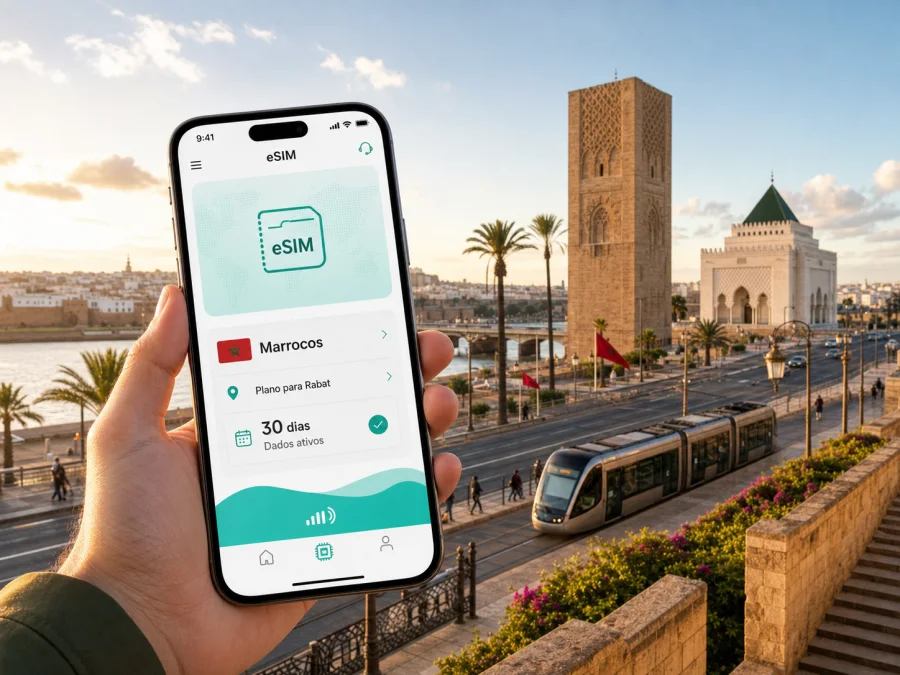 eSIM em Rabat: internet móvel para viagem