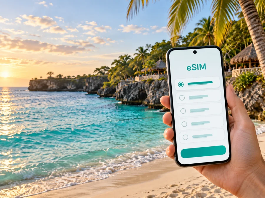 eSIM em Negril: internet móvel na Jamaica
