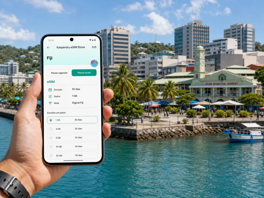 eSIM em Suva: conexão móvel e internet