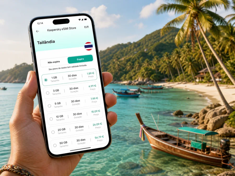 eSIM em Koh Phangan: internet móvel na ilha