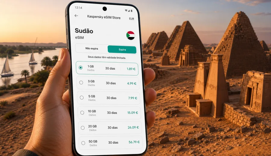eSIM no Sudão: internet móvel para viagem