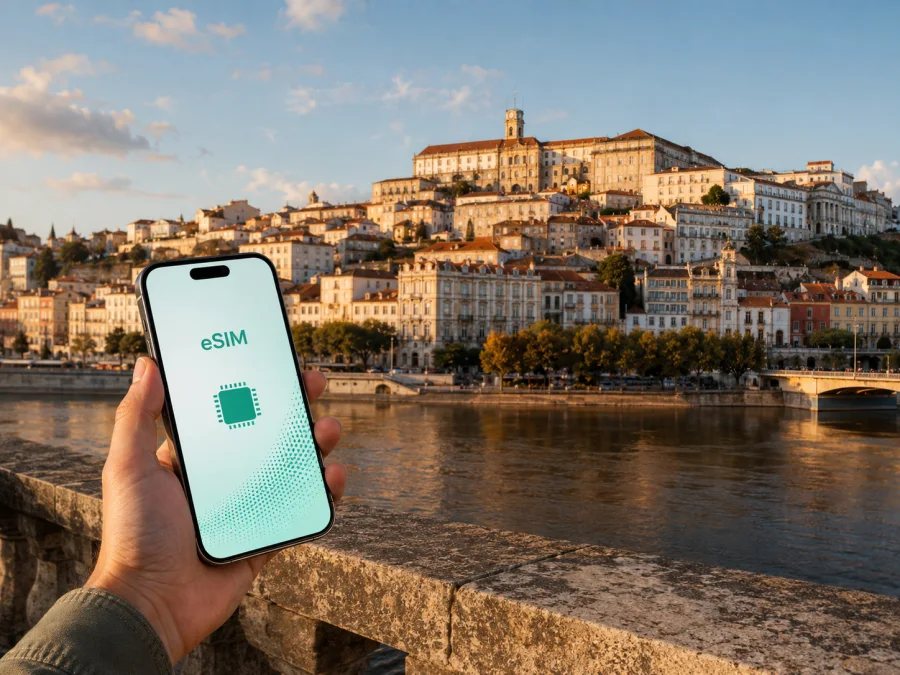 eSIM em Coimbra: internet móvel para viajar