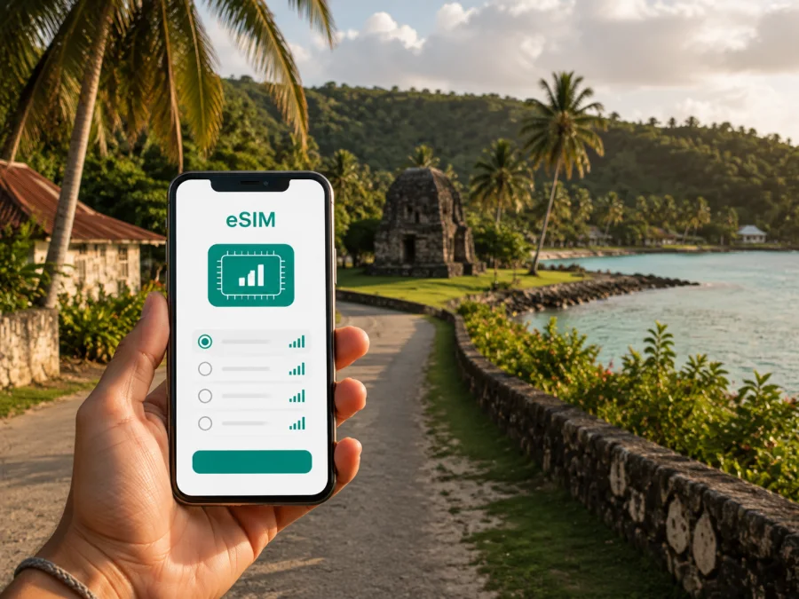 eSIM em Mu’a: internet móvel em Tonga