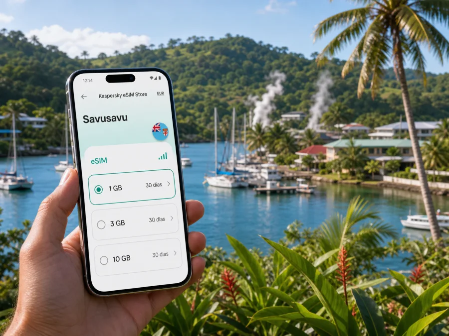 eSIM em Savusavu: internet móvel em Fiji