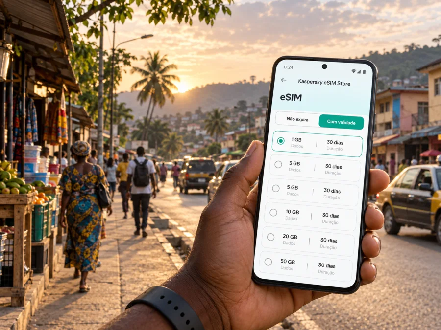 eSIM em Kenema: internet móvel em Serra Leoa