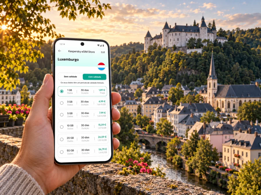 eSIM em Clervaux: internet e ligação móvel